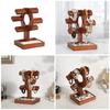 Fashionable Sturdy Wood Display Stand Portable Accessory for Multiple Watches and Bracelets Practical for Retail Use