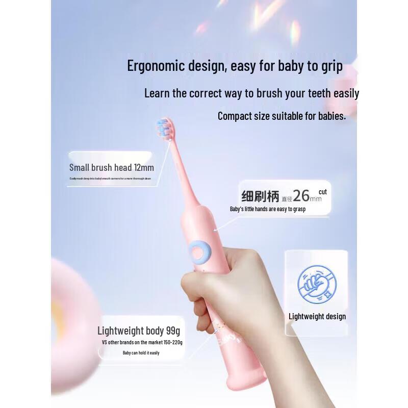 Suke Baby F2 Smart Sonic Electric Toothbrush for Kids - Sanrio Pink CN Plug (adapter Included)
