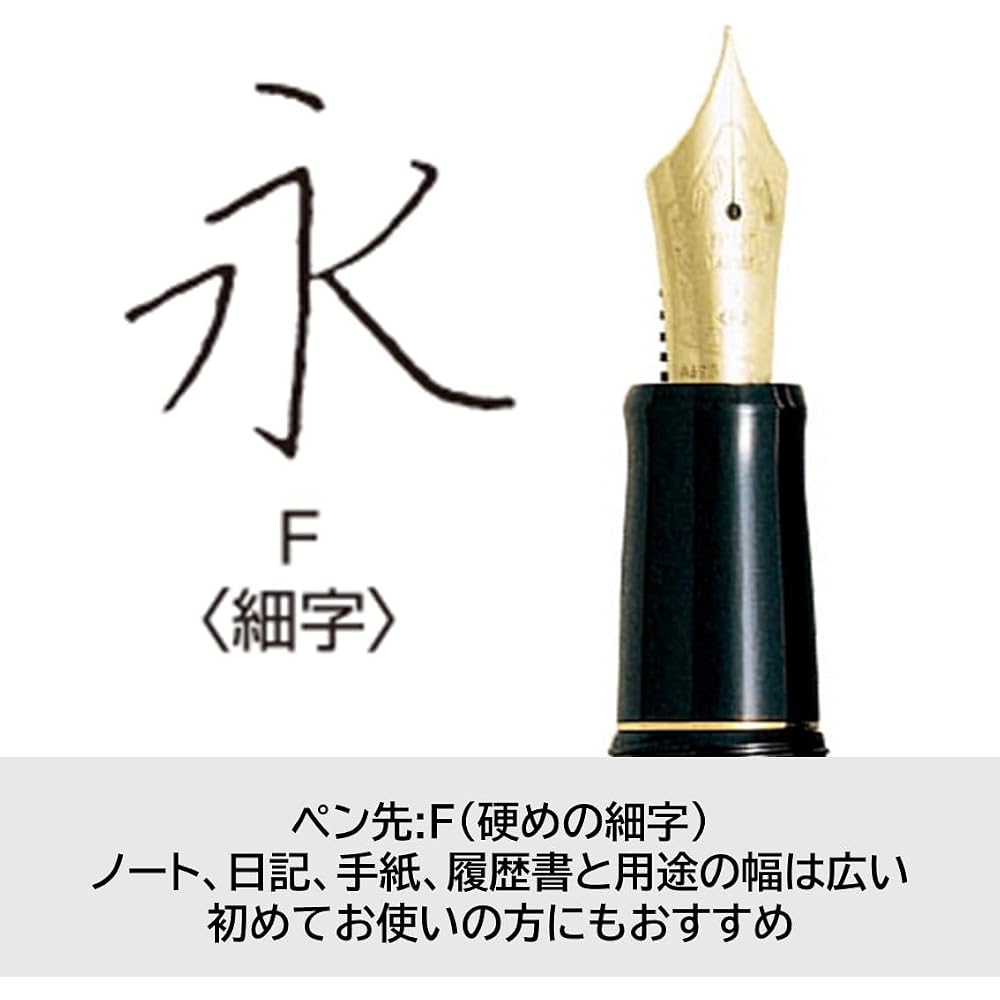 PILOT Custom 74 F Fine (Fine) Deep Red Black FKKN12SRDRF Tip 14K Pilot Fountain Pen