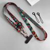 Retro Totem Pattern Crossbody Cell Phone Lanyard Adjustable Hanging Neck Mobile Phone Strap Pendant With Universal Card Gasket
