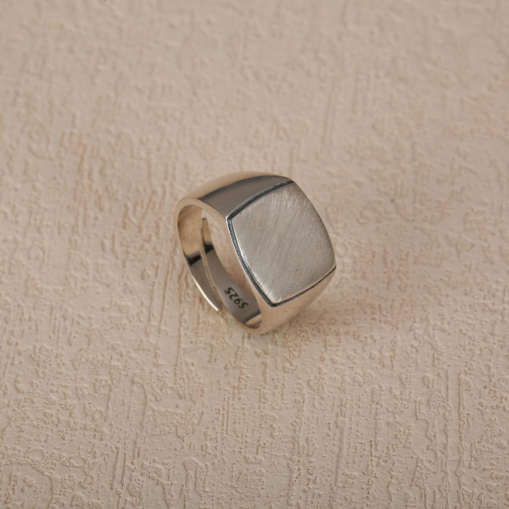 [Yooping] Sterling Silver 925 Ring, One Size Fits All, Retro Craftsmanship, Stylish and Cool, Unisex, A-Style