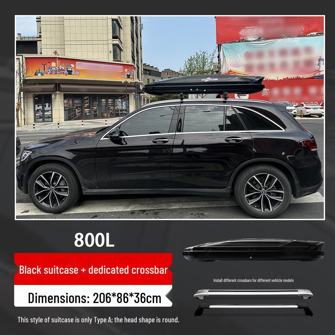 Compatible Roof Luggage Box for Changan CS75, CS95, CS35 Plus, and CS15 EV Models Screw Embedded
