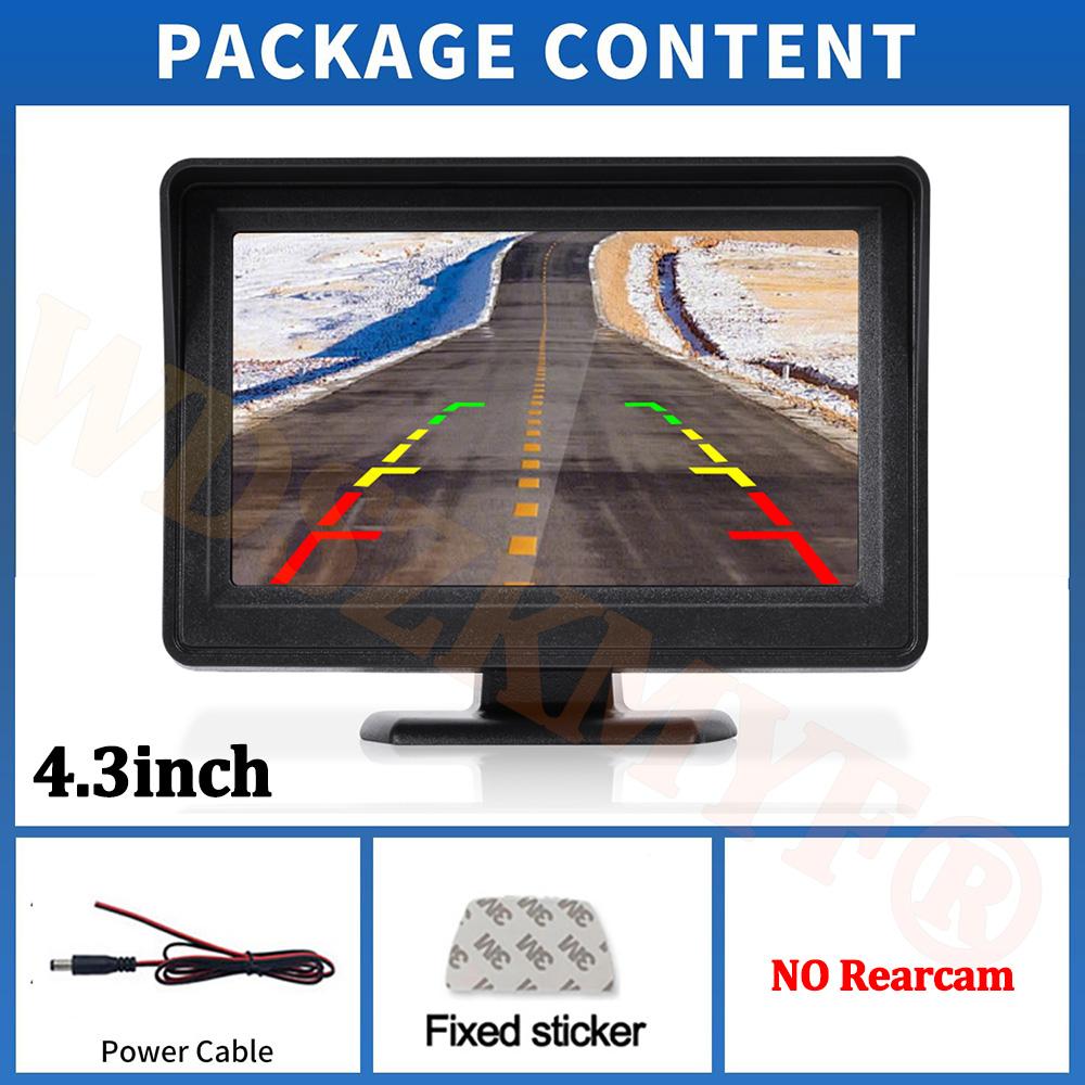 4.3Inch Monitor Screen Reversing Camera for Car Night Vision Rear View Camera for Vehicle Dvr Parking System Easy Installation