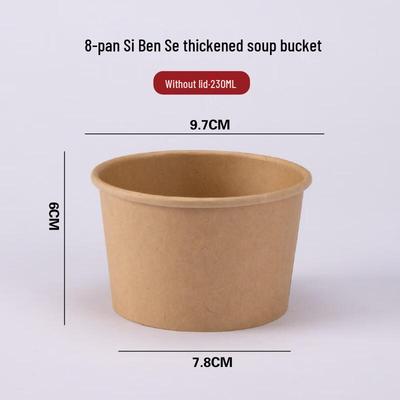 Einweg-Kraftpapier-Behälter für Suppe & Porridge