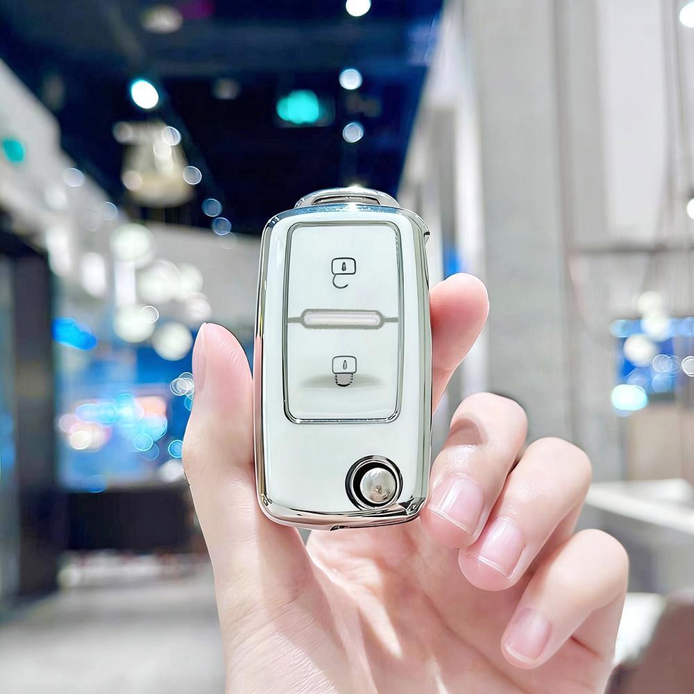 TPU Autoschlüsselhülle Abdeckung Schale Für VW Volkswagen Golf 4 5 6 Mk4 Amarok Polo Bora Jetta Altea Alhambra Passat Käfer Caddy Tiguan