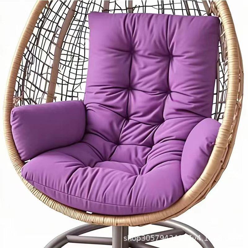 Thickened Hanging Basket Seat with Enlarged Backrest Cushion for Swing, Single Sofa, or Rocking Chair