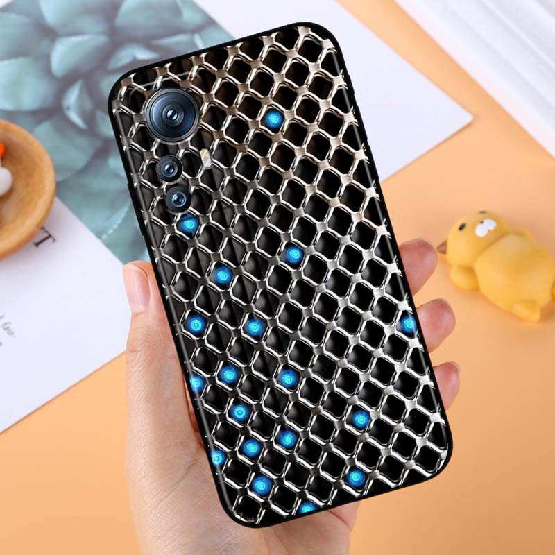 Creative metal style pattern For Xiaomi Mi 15 14 13 13T 12 12T 12S 11 11i 11T Pro Ultra Lite 5G Black Soft Phone Case