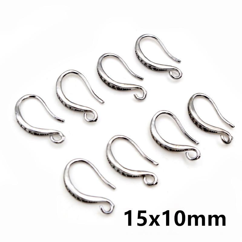 20pcs Craft Brass Small Earring Hooks Wire 4 Styles French Lever Earrings Hooks DIY Jewelry Making Accessories Findings