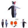 Evil Clown Inflatable Costume For Halloween Party Prank And Stage Performance Black Color