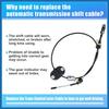 No.CJ5Z7E395A Automatic Transmission Gear Shifter Cable for Ford Escape 1.6L 2.0L 2.5L L4 2013-2016 Auto Trans Control Range Selector Lever Cable