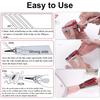4 Sizes Bias Tape Maker Set,Single and Double Fold Fabric Bias Binding Maker Sew Tools for Fabric Quilting Sewing Crafting DIY Quickly Customize
