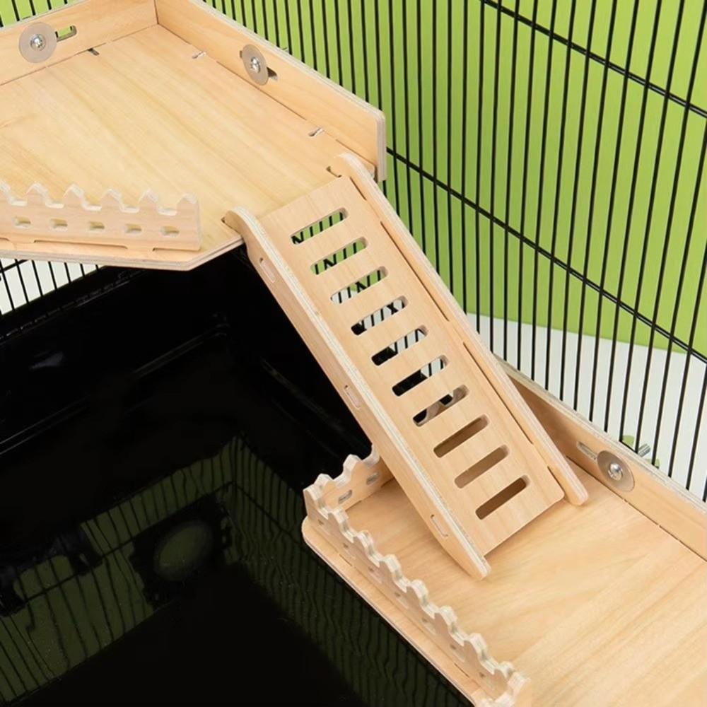 Wooden Hamster Climbing Platform Anti-Bite Pet Stand Toy Wooden Hamster Platform Guinea Pig