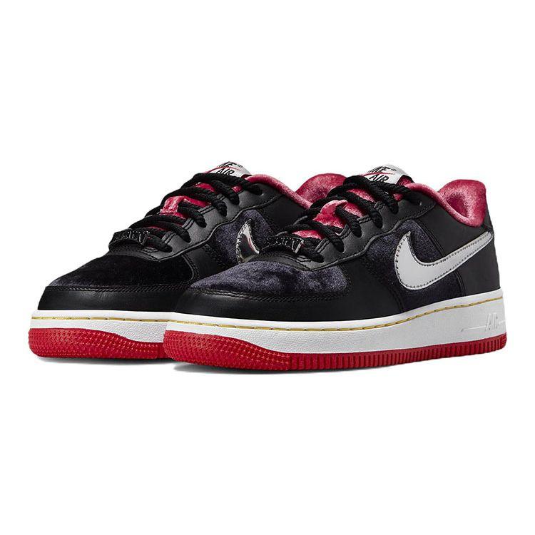 Nike Air Force 1 Low Premium GS H-Town Kids Sneakers Black Multi-Color University-Red DZ5296-001