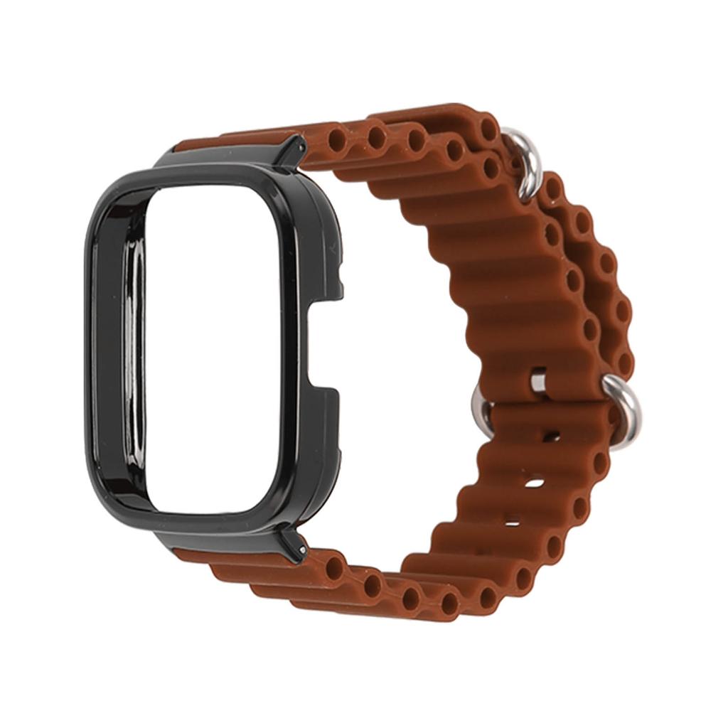 2 In 1 Watch Strap Protective Case Silicone Adjustable Replacement Strap Case for Redmi Watch 3