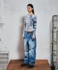 THEVINYLHOUSE Graffiti Mesh Ls Tee (W) Blue