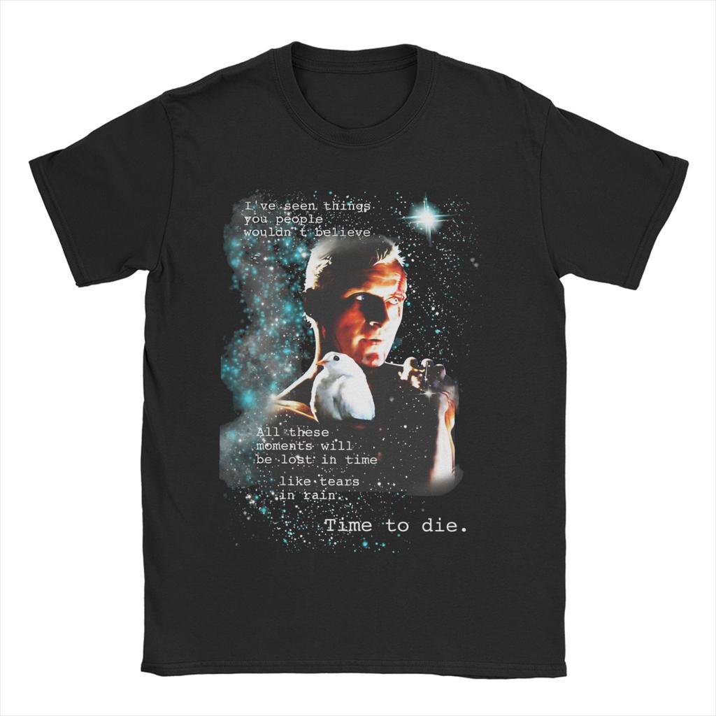 Unisex WOMEN Blade Runner Poster T Shirts Pure Cotton Clothes Leisure Short Sleeve Crew Neck Tees Summer TShirts