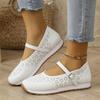Sandals for Women Casual Summer Flat Large Size Comfortable Round Toe Casual Shoes Spring And Summer Women's Sandals Closed Toe