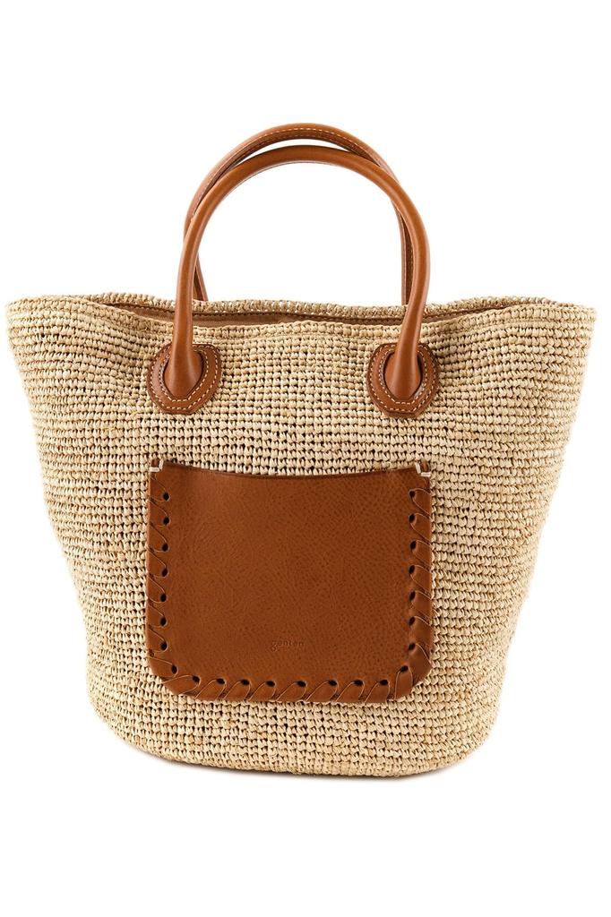 Genten Large Basket Women's Bag, Natural, GE-43555-50