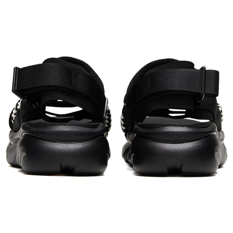 ANTA Women Chunky Platform Sandals Black White 922326965-1