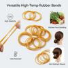 Yellow High-Elasticity Heat Resistant Rubber Bands For Industrial Use
