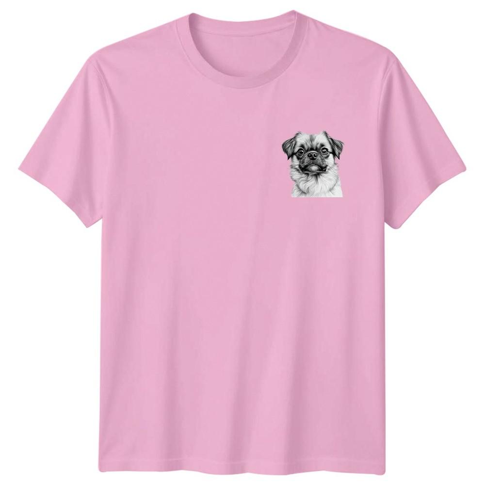 Pekingese Dog Sketch Animals Dogs Unisexs TShirt Unisexs Tee Graphic Unisex Top