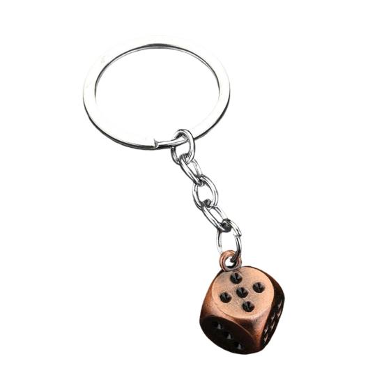 

Dice Keychain Metal Dice Bag Charm Trendy Keychain Backpack Charm Game Lover Accessory Gift for Men Women