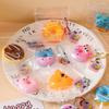 Donut Taba Squishy Bread Food Mochi Squishy Squeeze Stress Relief Toy Sensory Aiti-stress Sticky Squish Keychain Bag Pendant