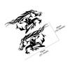 2PCS Car Door Side Stickers Artistic Horse Pattern Vinyl Decals Automotive Tuning Decoration Accessories For Cars Trucks SUVs