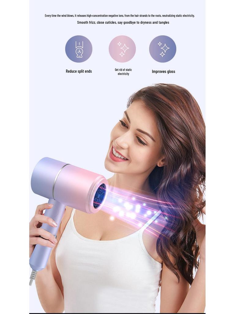 High-Power Foldable Travel Hair Dryer for Quick Drying