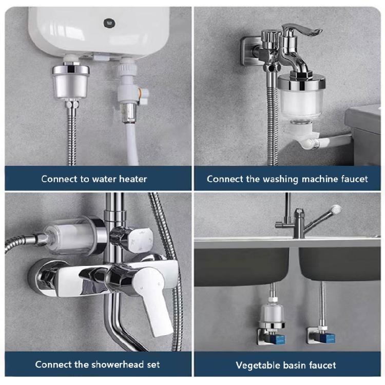 High Performances Showerhead Filter Skin Protections Shower Filter ABS for Reducing Chlorine & Heavy Metals in Water