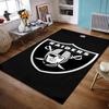 Raiders Logo with Shield Design Non-slip Rug Suitable for Living Room and Bedroom Sofas