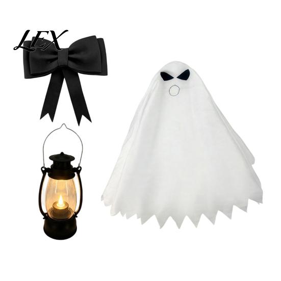Spooky Costume Set Halloween Ghost Goose Outfit, Lawn Porch Clothes, Fall Exquisitely Crafted for Outdoor Patio Yard Decoration