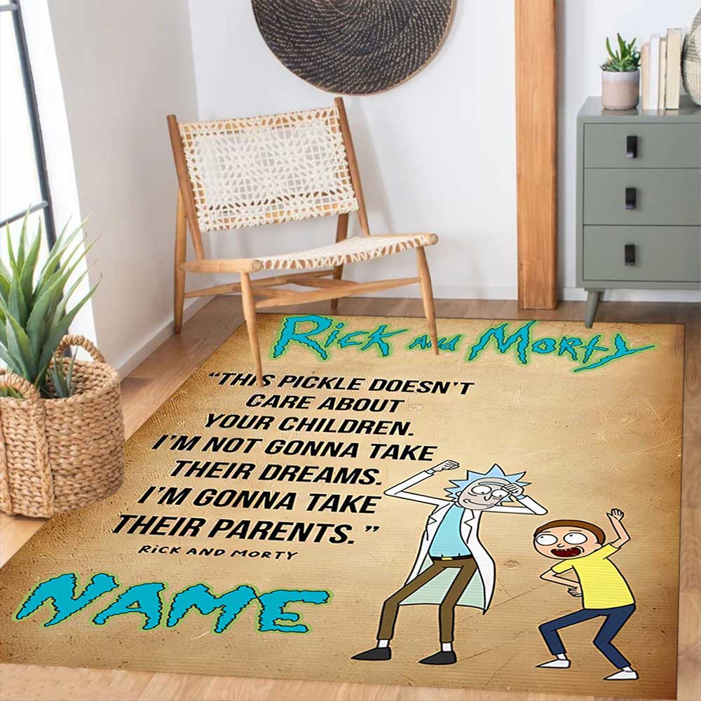 Warnermedia (18) Customize your name rug, office chair cushion, home bedroom living room gift.