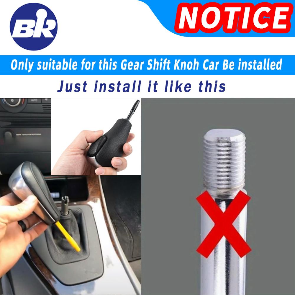 For BMW E39 E46 E53 E60 E61 E63 E64 E83 E81 E82 E87 E90 E91 E92 E93 Gear Shift Knob leather Shifter Sticke New Product Auto Part