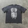 Sad Cat Meme Standing Kitty T Shirt Cute Graphic Tee Unisex Casual Shirt Perfect Gift for Cat Lovers
