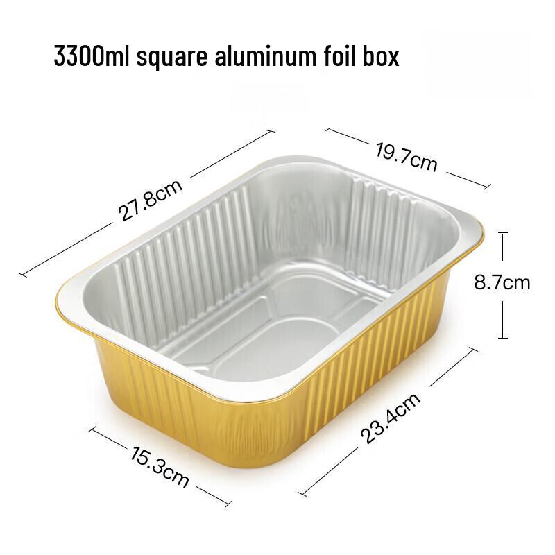WS Golden Aluminum Foil Food Containers