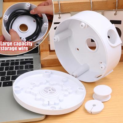 4Pcs Junction Box For Camera Junction Box Waterproof Protection Hemispherical Cameras Mounting Boxes Rack Bracket Black White