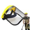 Garden Grass Trimmer Safety Helmet With Full Face Mesh Mask Adjustable Face Shield For Logging Brush Cutter Forestry Protection