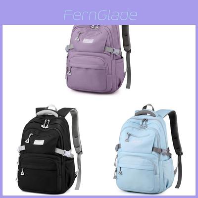 Student Backpack Nylon School Bag With Padded Straps For Middle School Kids