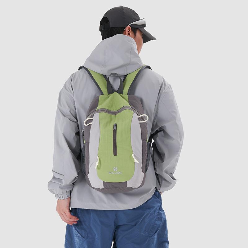 Schoolbag Outdoor Mountaineering Bag Couple Sports Lightweight Outdoor Mountaineering Hiking Bag Tourism Lightweight Contrast Color Shoulder Cycling