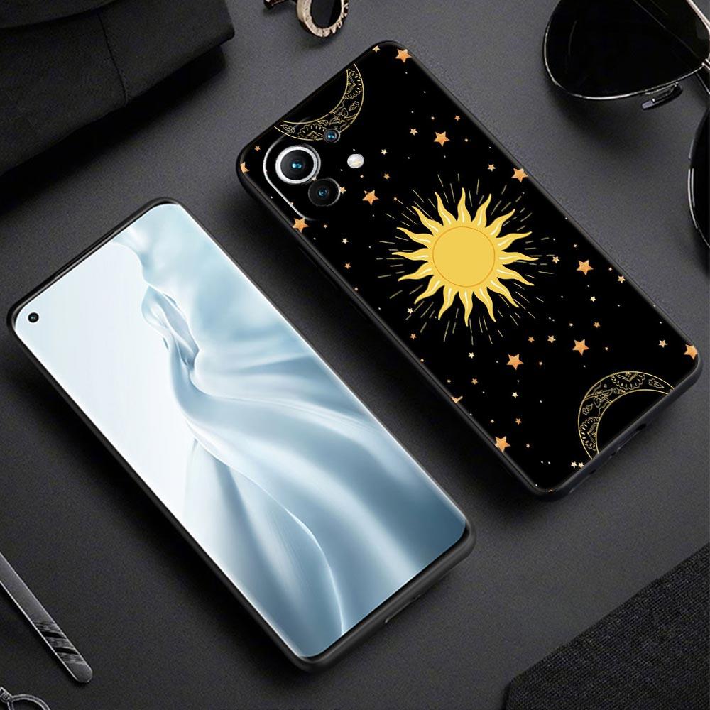 Phone Case Cover for Xiaomi Mi 17 15 14 13 12 11 Ultra 15T 14T 13T 12T 11T Pro Lite 5G Soft TPU Capas Funny Sun Moon Face Fundas