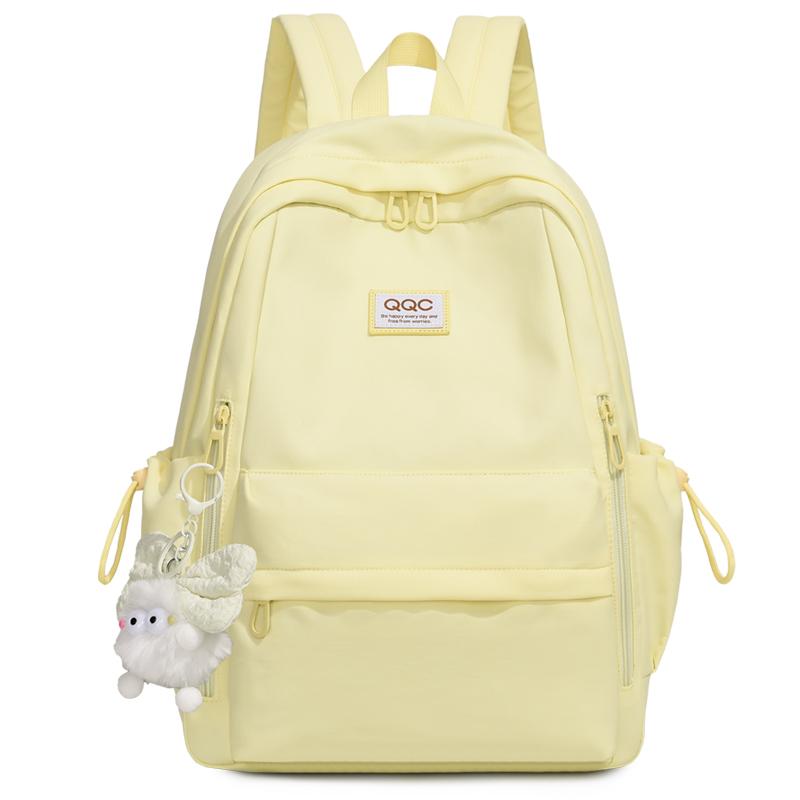 Women's Large Capacity Reduced-Burden Durable Backpack Junior High School Students Multi-Layer Multi-Pocket Schoolbag