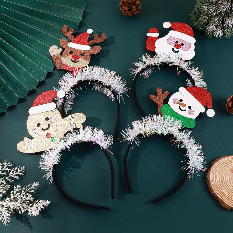 Christmas Reindeer Glasses Headband Prop for Party Dress-Up