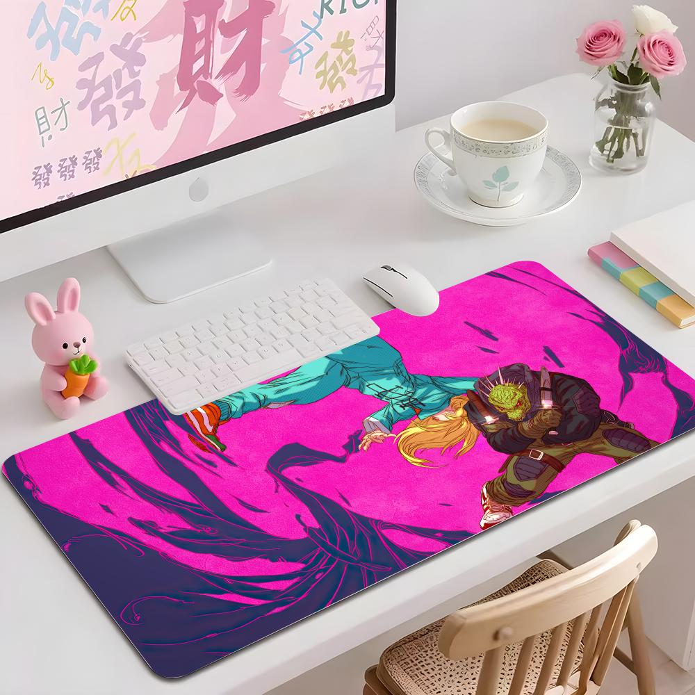 Tapis de Souris Anime Doroderodo Plusieurs Tailles Carré Large Tapis de Bureau Ordinateur Jeu Table Caoutchouc Antidérapant Tapis de Souris