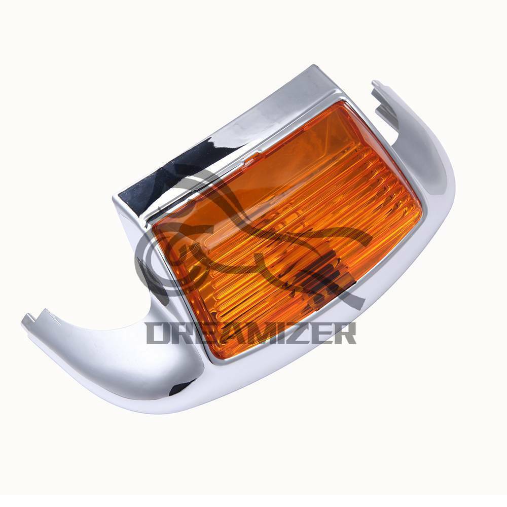For Harley Electra Glide Ultra Classic FLHTCU LED Chrome Motorcycle Front Fender Tip Light Rear Tailing Edge Driving Brake