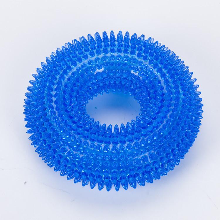 Durable Sound-producing Pet Toy Ball For Large Dogs Tpr Material Cleans Teeth Spike Design