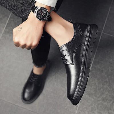 Completo Moda Scarpa Sociale Nera Maschile Primavera Autunno Scarpe Formali da Uomo Pelle Legittima Elegante e Classico Gentleman Festa Ufficiale 39