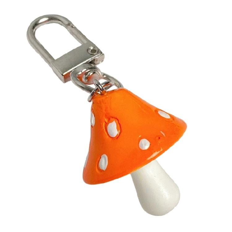 Fun Mushroom Shaped Keychain User Friendly Material Multiple Colors Versatile Decoration For Teens Adults