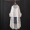 2024 Korean Style Women's Mid-Length Plaid Sunscreen Shirt - Lightweight Summer Jacket