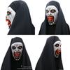 Gruselige Nonnen Horror Maske Valak Erschreckendes Latex Vollkopfdesign Mit Passendem Kopftuch
